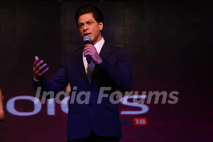 Shah Rukh Khan was seen addressing the audience at Got Talent World Stage LIVE