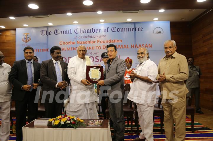 Padma Bhushan Dr. Kamal Hasan Felicitated with the Life Time Achievement Award