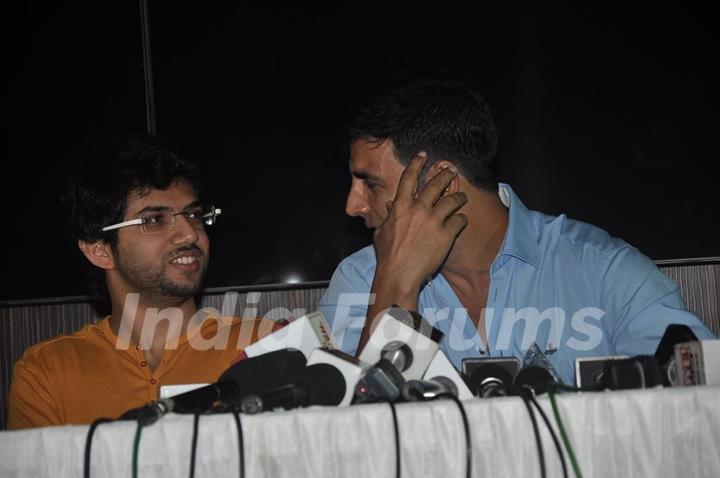 Akshay Kumar was seen talking to Aditya Thackeray at Women's Self Defence Event