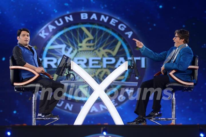 Kapil Sharma on the hot seat with the host of Kaun Banega Crorepati Mr. Amitabh Bachchan