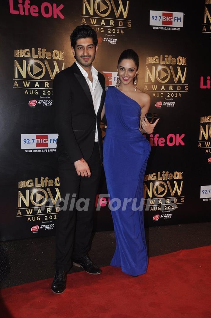 Mohit Marwah and Kiara Advani at the Life Ok Now Awards