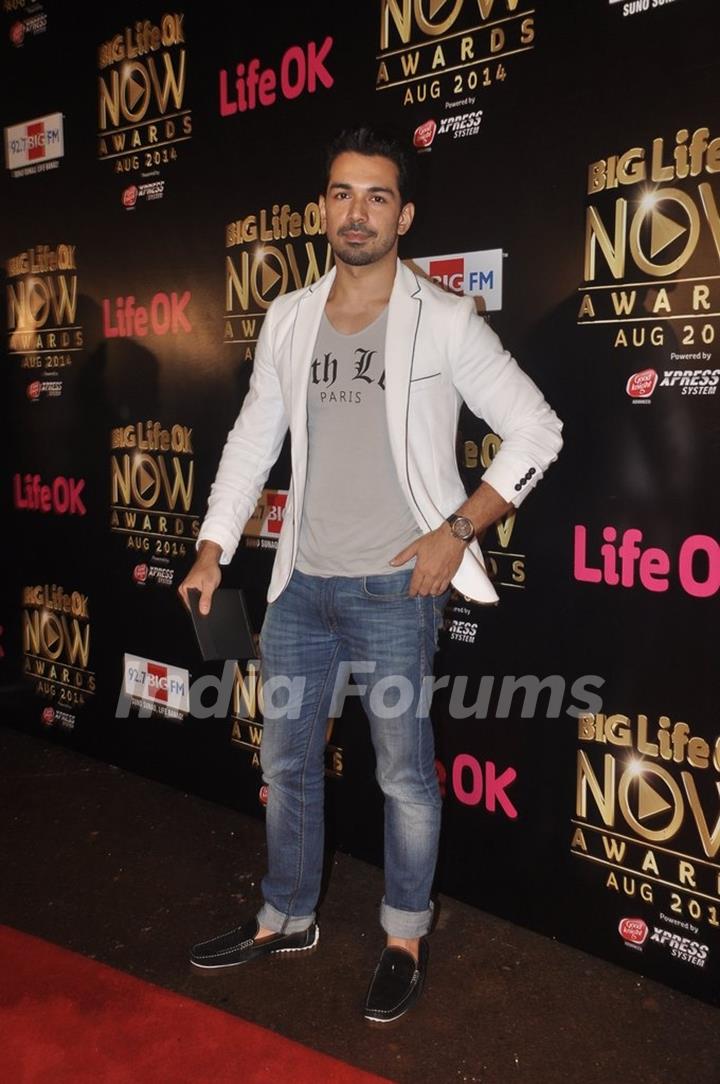 Abhinav Shukla at the Life Ok Now Awards