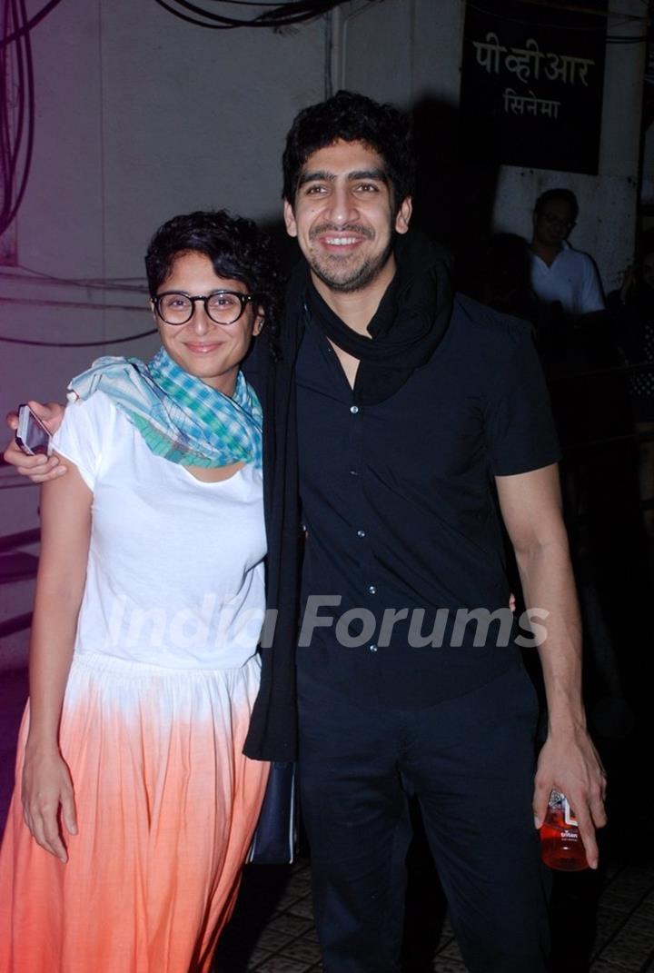 Kiran Rao and Ayan Mukerji pose for the media at PVR