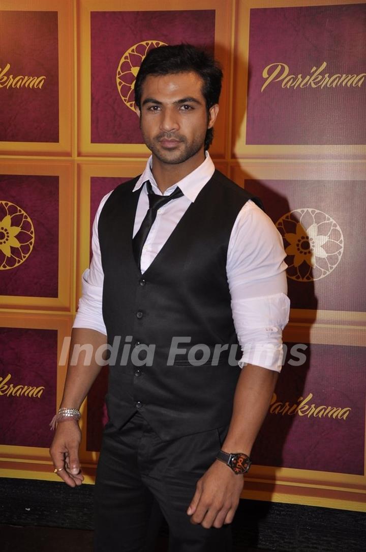 Mohammad Nazim poses for the media at the Innaguration of Parikrama Fashion Exhibition