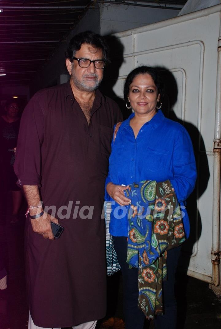 Tanvi Azmi was with her husband at the Special Screening of Punjab 1984
