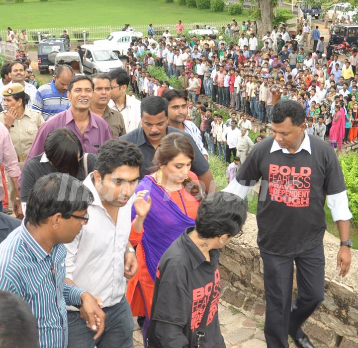 Rani Mukherjee was seen Promoting Mardaani in Jhansi