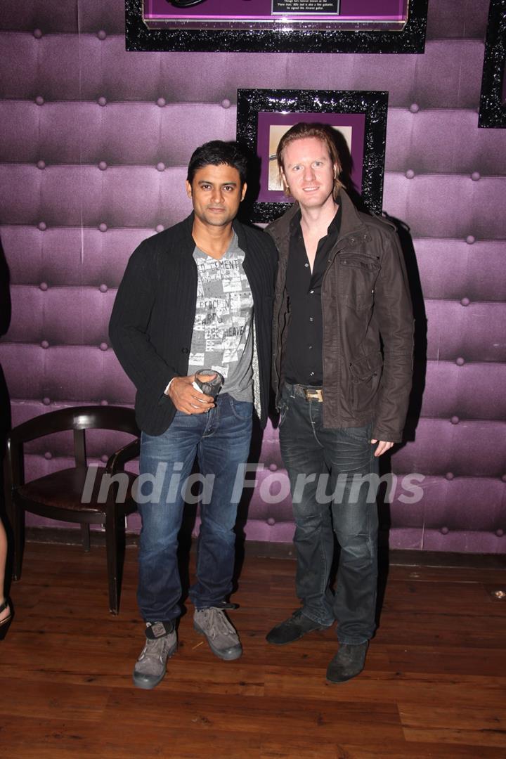 Manav Gohil with Alexx O'Neil at the Music Launch of Plot 666- Restricted Area