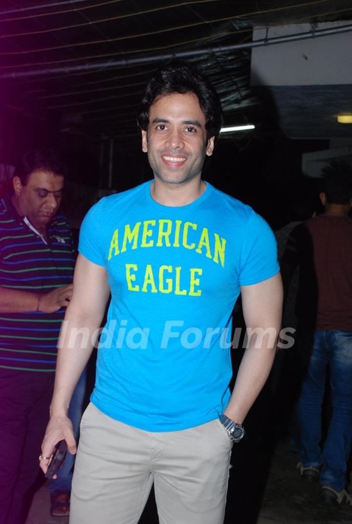 Tusshar Kapoor was spotted at the Special screening of Entertainment
