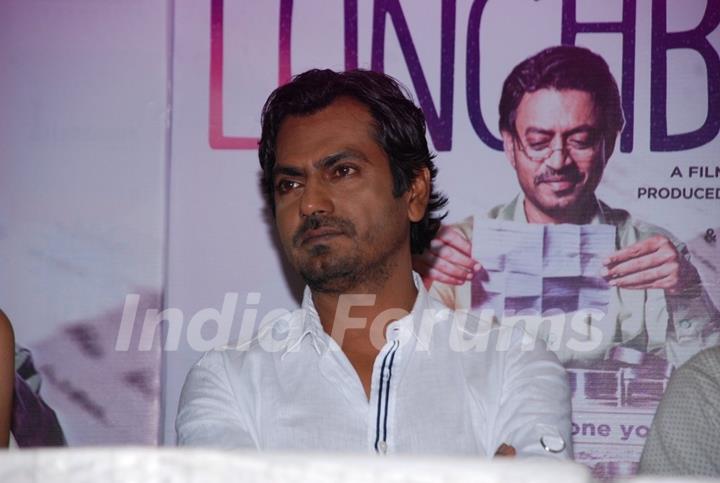 Nawazuddin Siddiqui was seen engrossed in a deep thought at the DVD Launch of Lunchbox