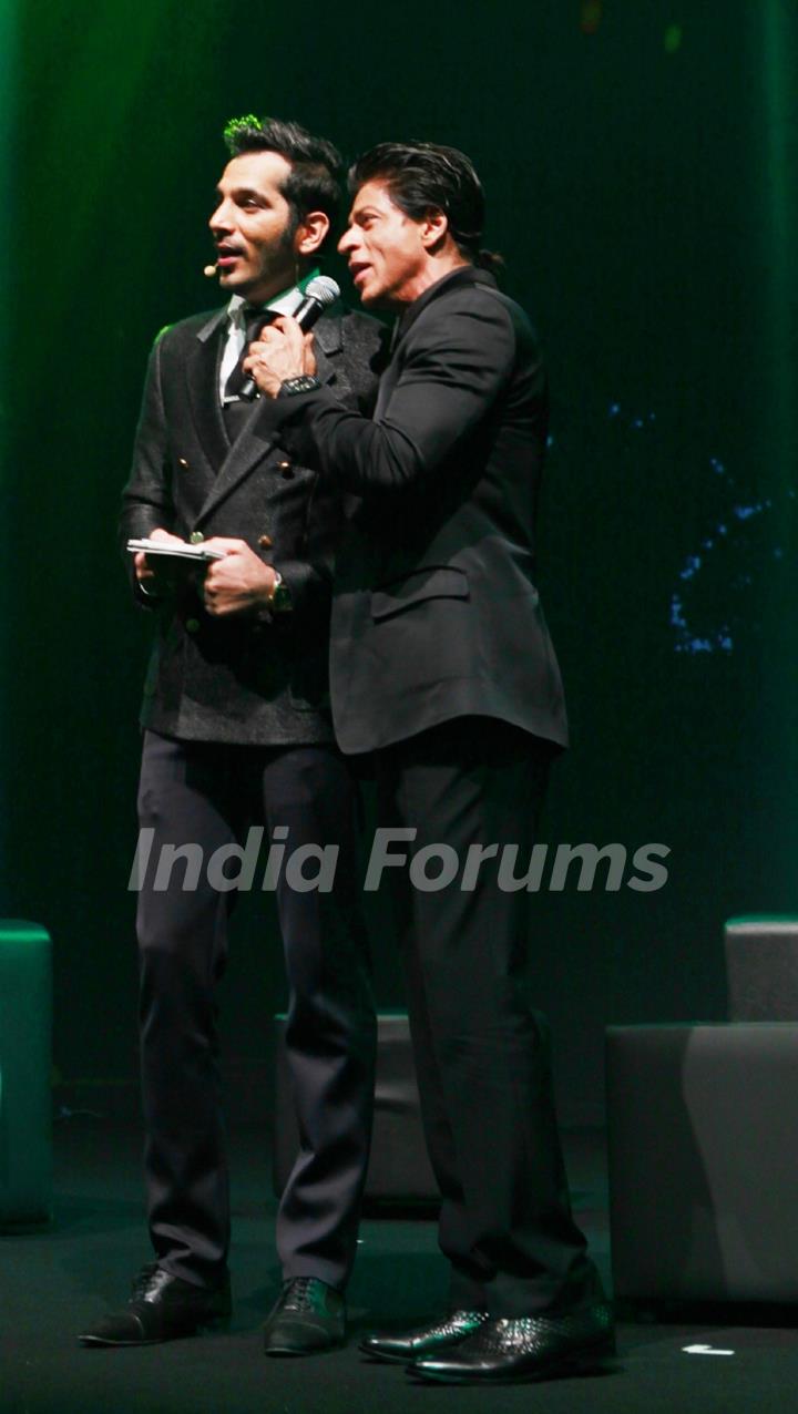 Shah Rukh Khan was seen interacting with the audience