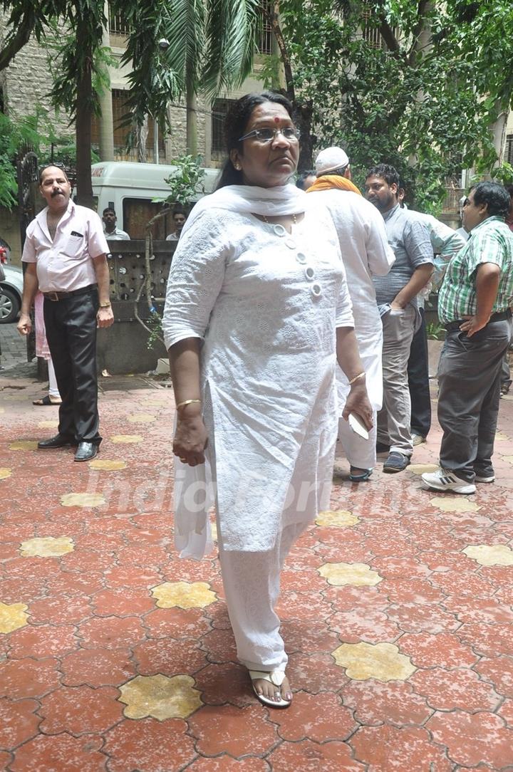 Pratima Kazmi was at the Funeral of Dharmesh Tiwari