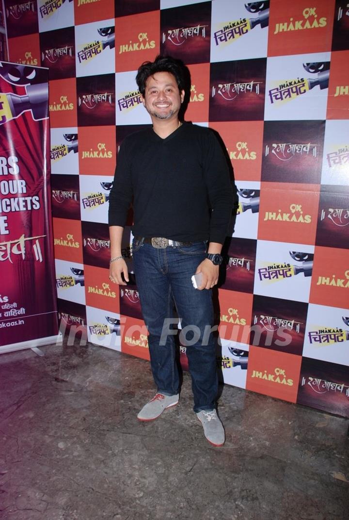 Swapnil Joshi was at the Premier of Marathi Movie Ram Madhav