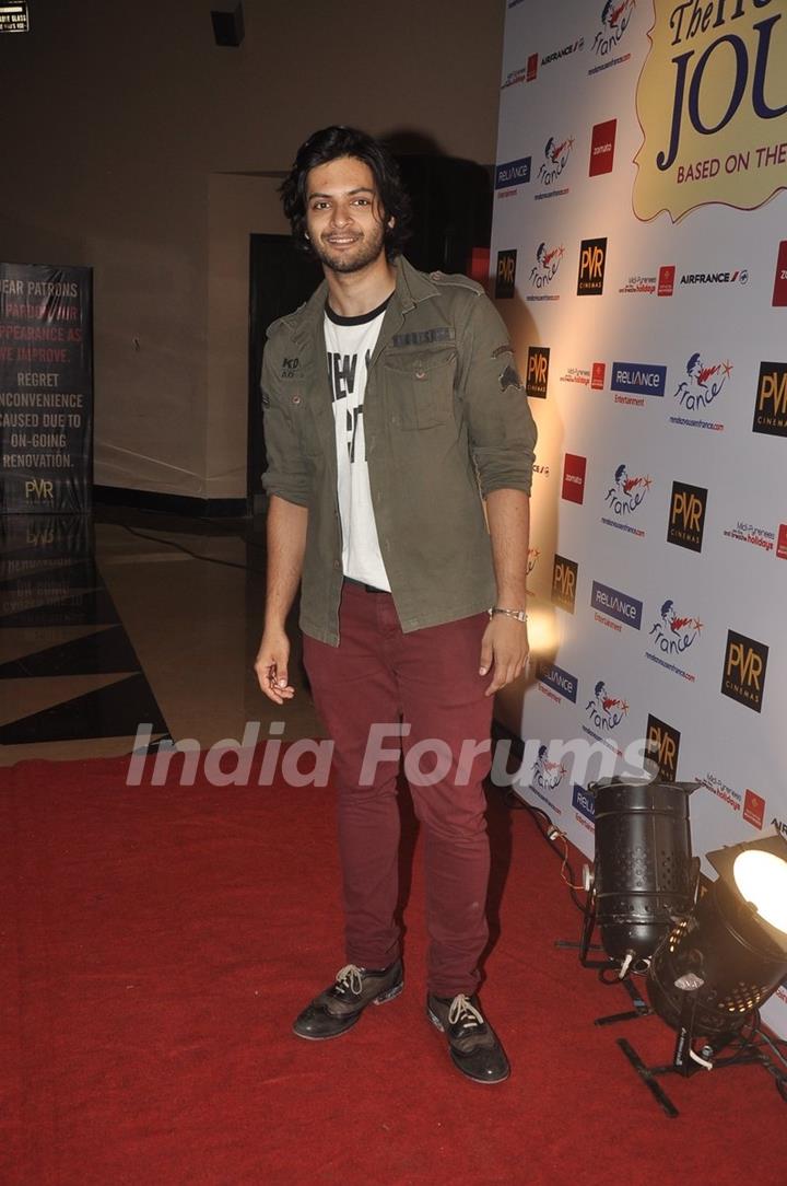 Ali Fazal at the Premiere of 100 Foot Journey hosted by Om Puri