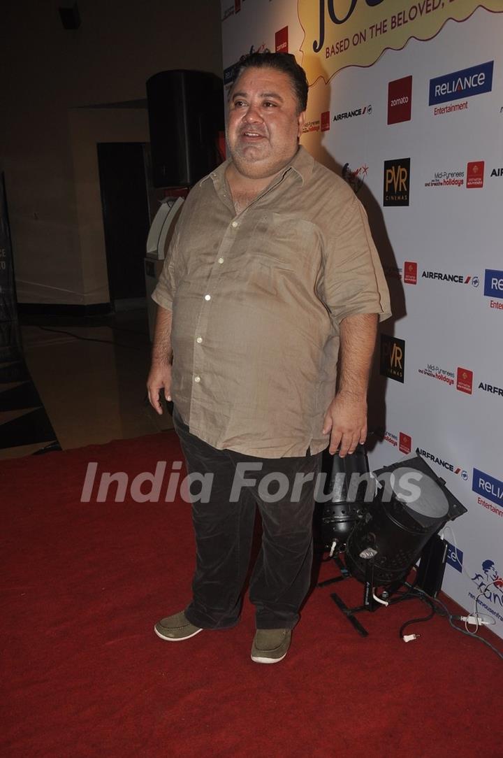 Manoj Pahwa at the Premiere of 100 Foot Journey hosted by Om Puri