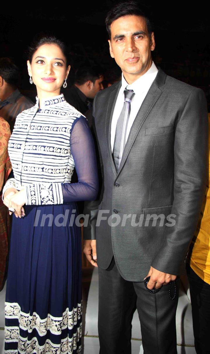 Tammanah and Akshay Kumar were at the Premiere of movie 'Entertainment'