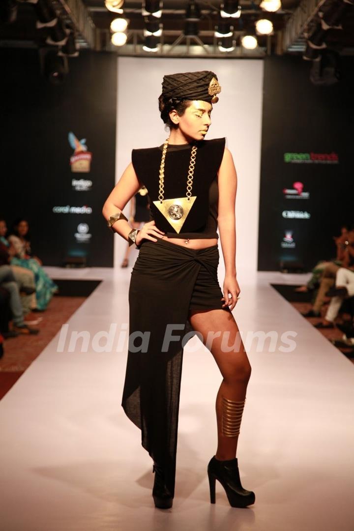 Model walks the Ramp at the Bangalore Fashion Week Day 1