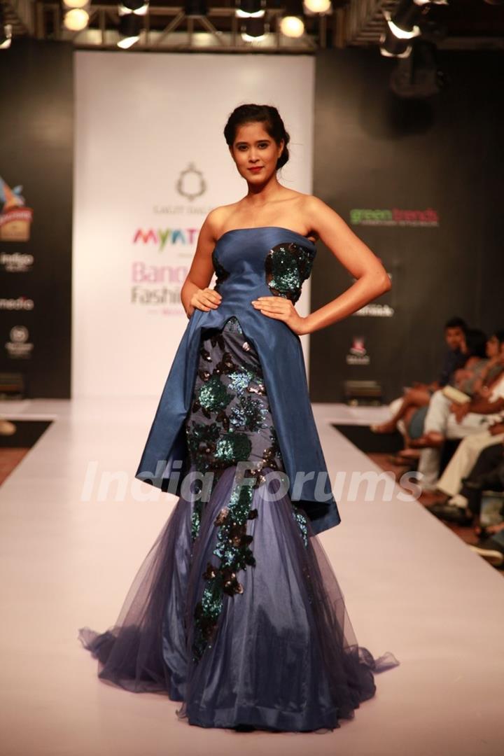 Model walks the Ramp at the Bangalore Fashion Week Day 1