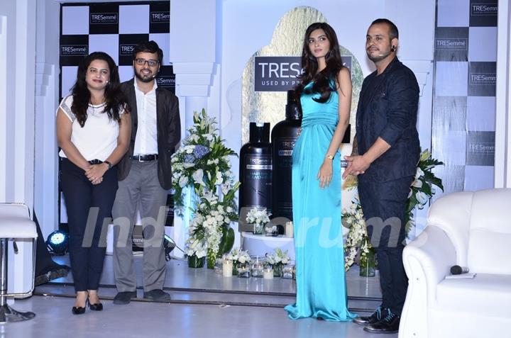 Diana Penty was at the endorsement event of Tresseme products