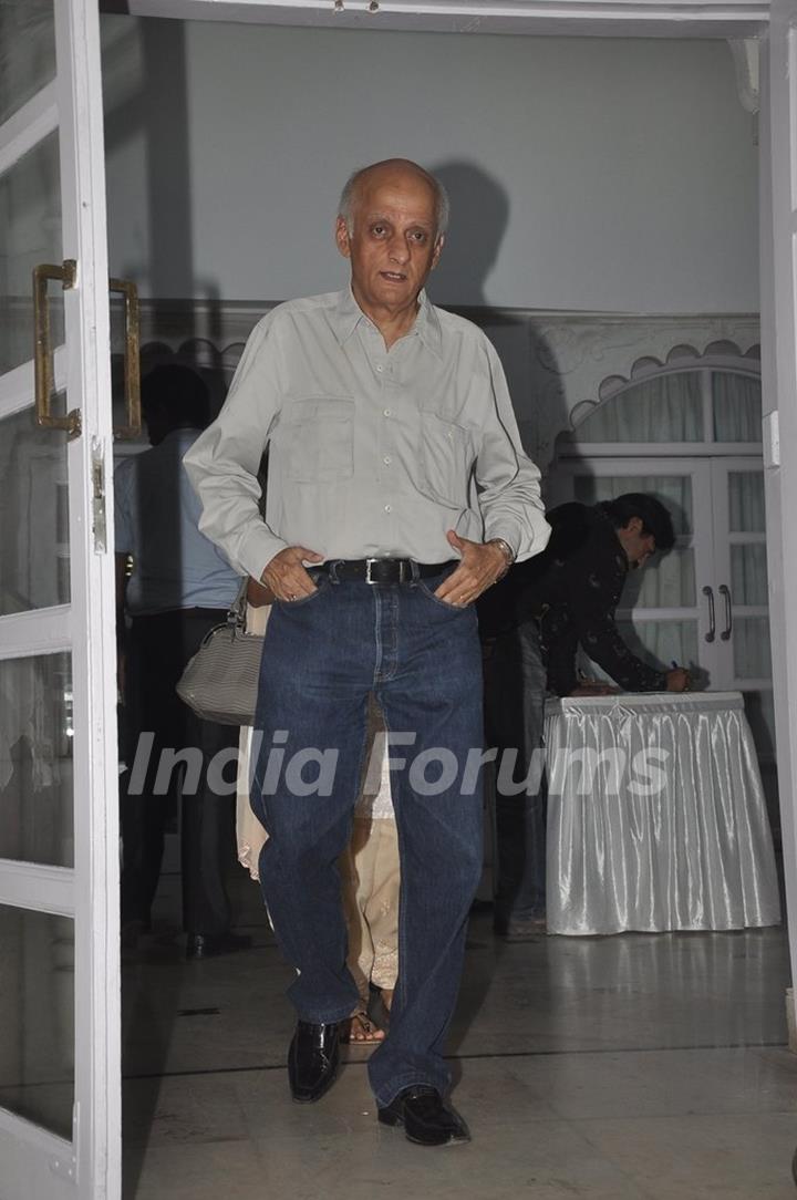 Mukesh Bhatt at the Memorial Service for Dharmesh Tiwari