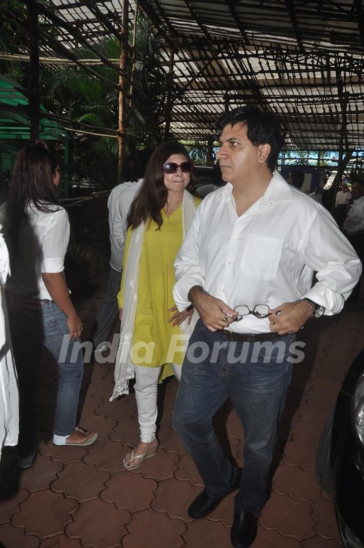 Alka Yagnik was at the Memorial Service for Dharmesh Tiwari