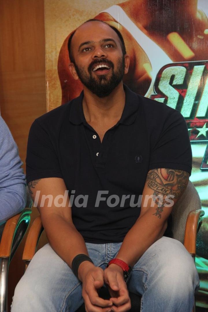 Rohit Shetty was at the Promotions of Marathi Film Rege