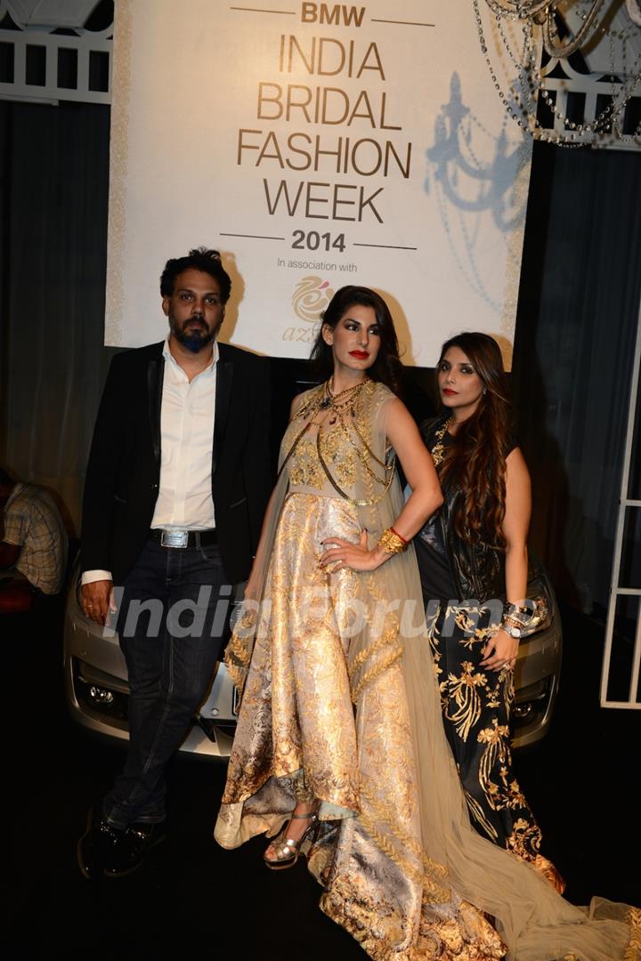 Charu Sachdev and Designers Falguni & Shane Peacock at Indian Bridal Fashion Week Day 3