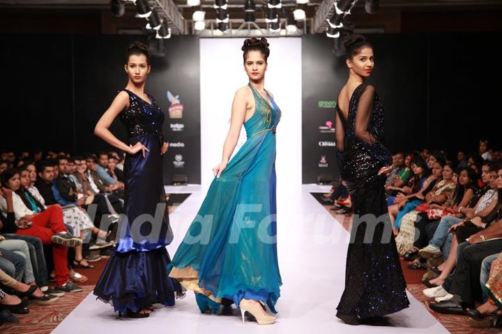 Models walk the ramp at Bangalore Fashion Week Day 3