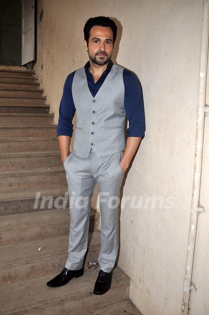 Emraan Hashmi poses for the media