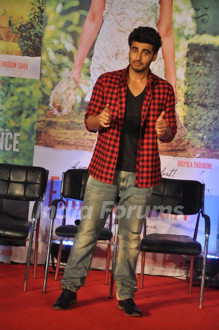 Arjun Kapoor poses for the media at the Song Launch of Finding Fanny