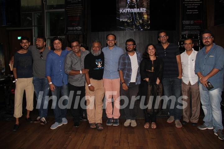 Team poses for the media at the Song Launch of Katiyabaaz