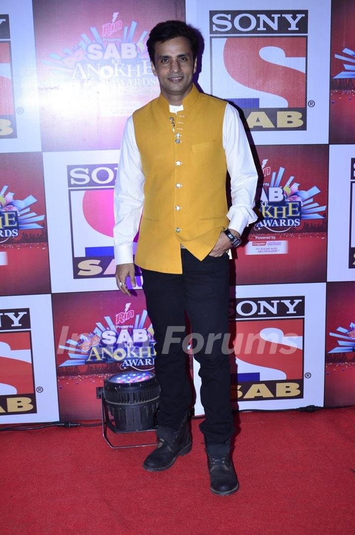 Rajiv Thakur at the SAB Ke Anokhe Awards