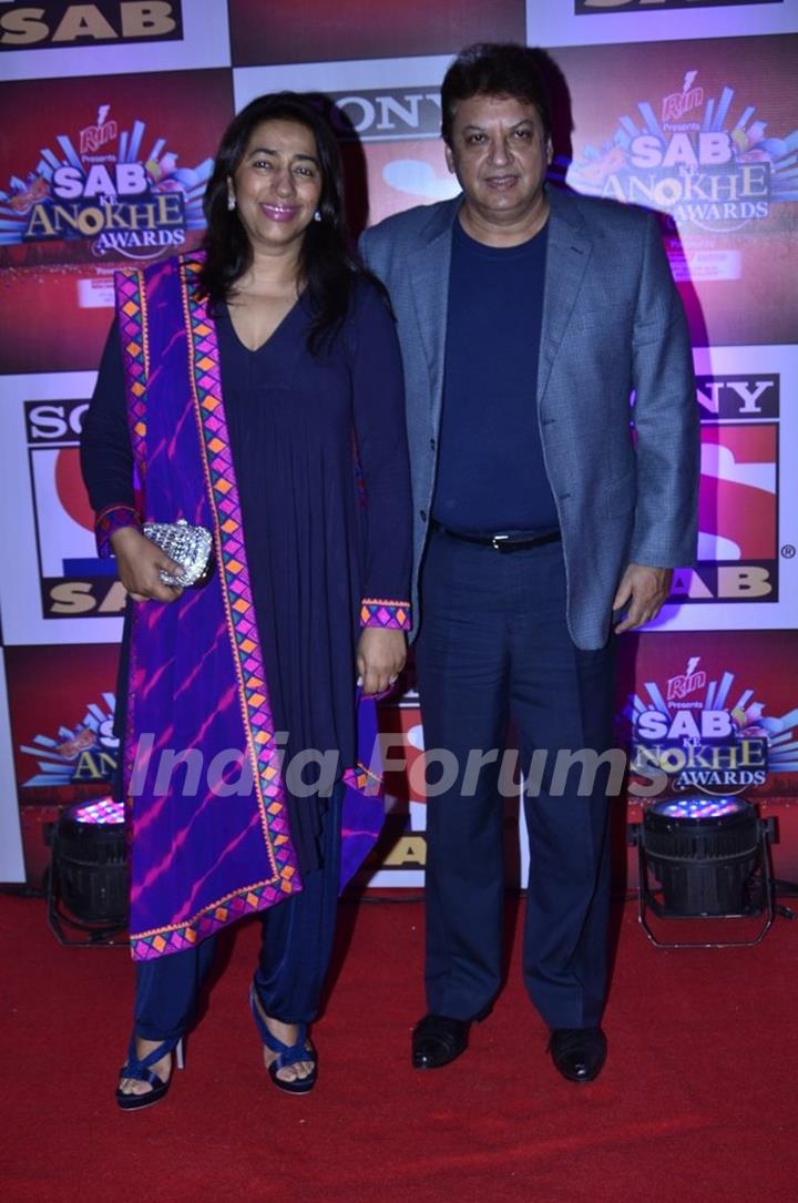 Anu and Shashi Ranjan at SAB Ke Anokhe Awards