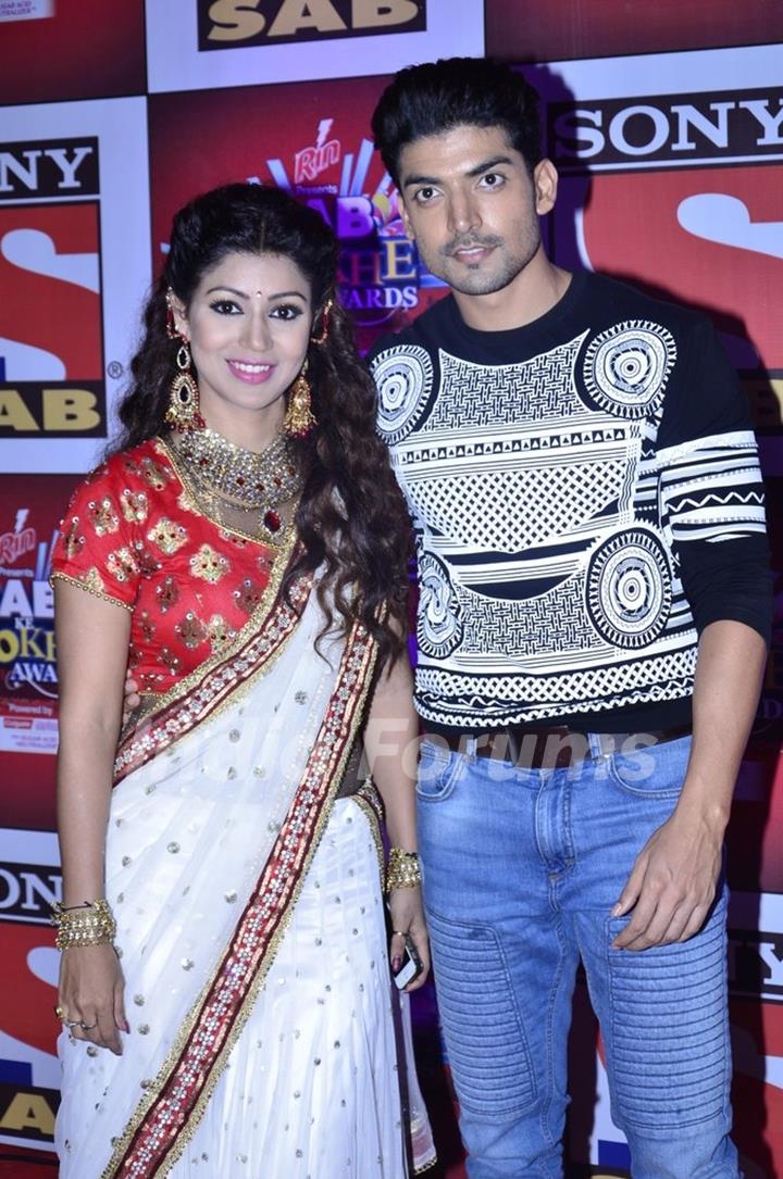 Debina Bonnerjee Choudhary and Gurmeet Choudhary at the SAB Ke Anokhe Awards