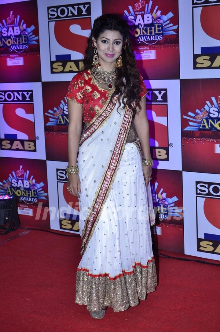 Debina Bonnerjee Choudhary at the SAB Ke Anokhe Awards