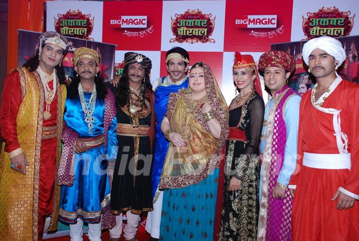 The Cast at the Launch of Big Magic's Akbar Birbal