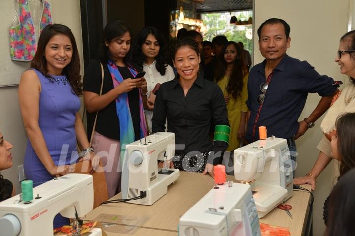 Mary Kom was at The Hab promoted by Usha International