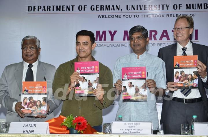 Aamir Khan at the Communicative Marathi Book Launch