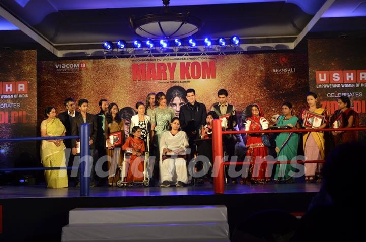 The Cast at the Music Launch of Mary Kom