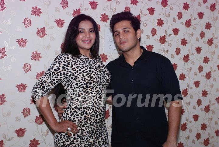 Mansi Pritam with a friend at her Birthday Bash