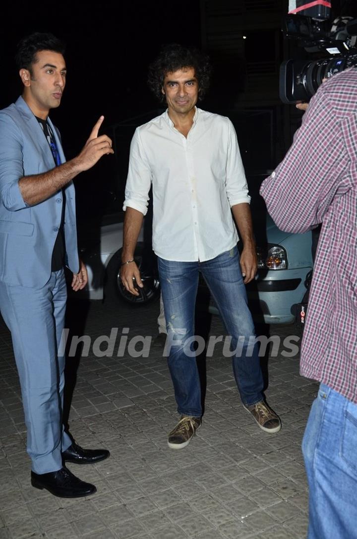 Ranbir Kapoor and Imtiaz Ali were spotted at the Short Film Festival