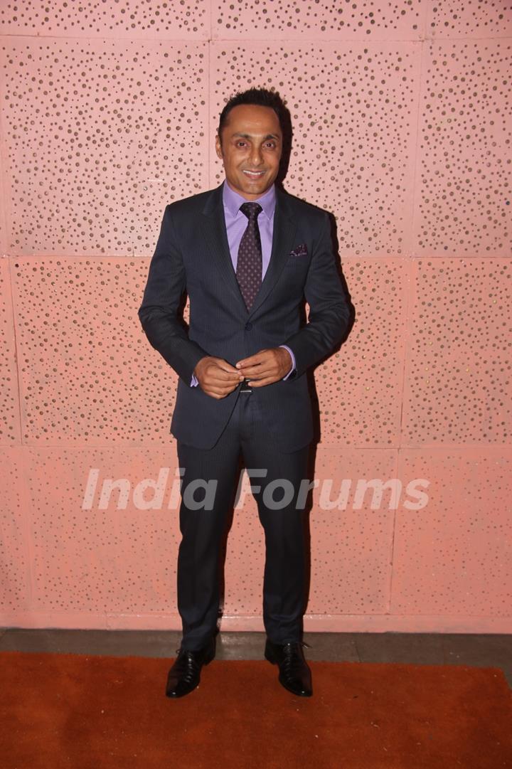 Rahul Bose poses for the media at the IIMUN Event