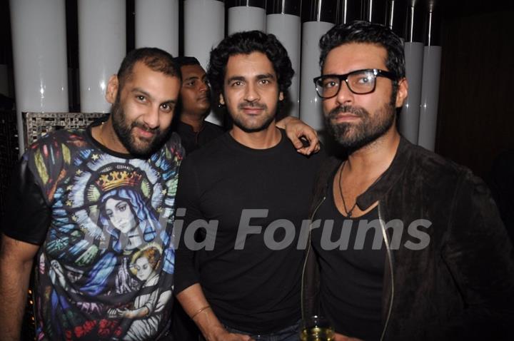 Arjan Bajwa with friends at China House Relaunch Bash