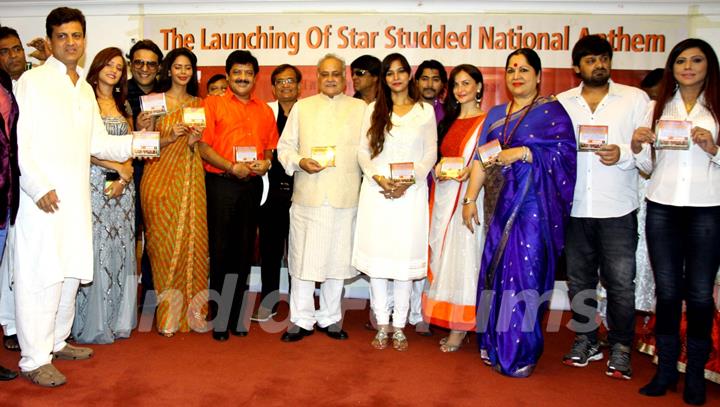 Celebs at the Launch of Star Studded National Anthem by Film Maker Raajeev Walia