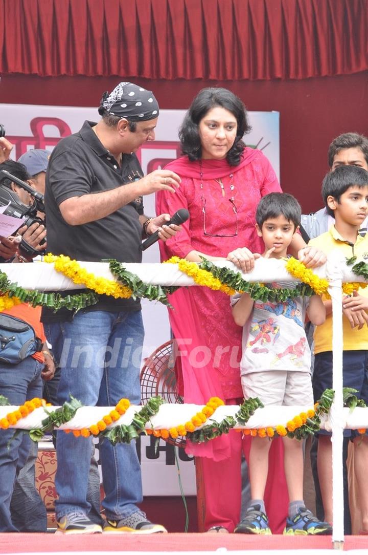 Priya Dutt at the Dahi Handi Celebration in Mumbai