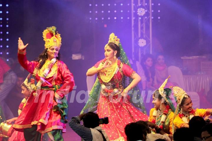 Gracy Singh performs at the Dahi Handi Celebration in Mumbai