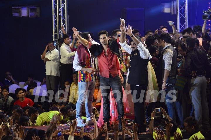 Varun Dhawan was seen at the Dahi Handi Celebration in Mumbai