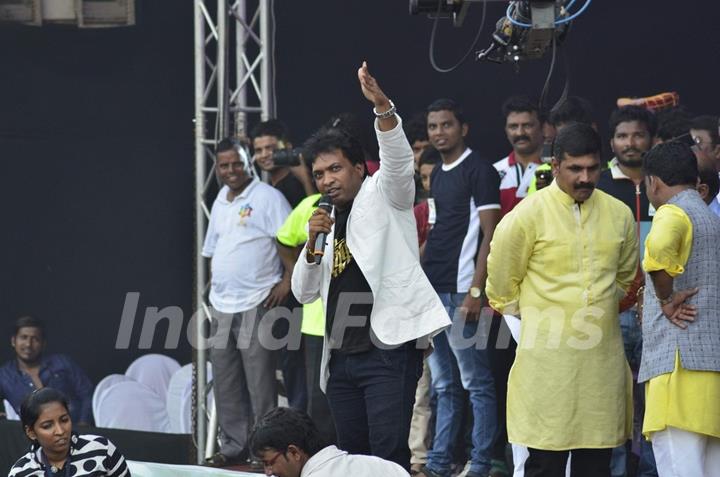 Sunil Pal at the Dahi Handi Celebration in Mumbai