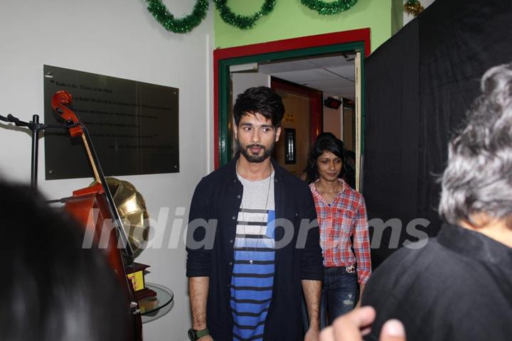 Shahid Kapoor was spotted at the Music Launch of Haider at Radio Mirchi