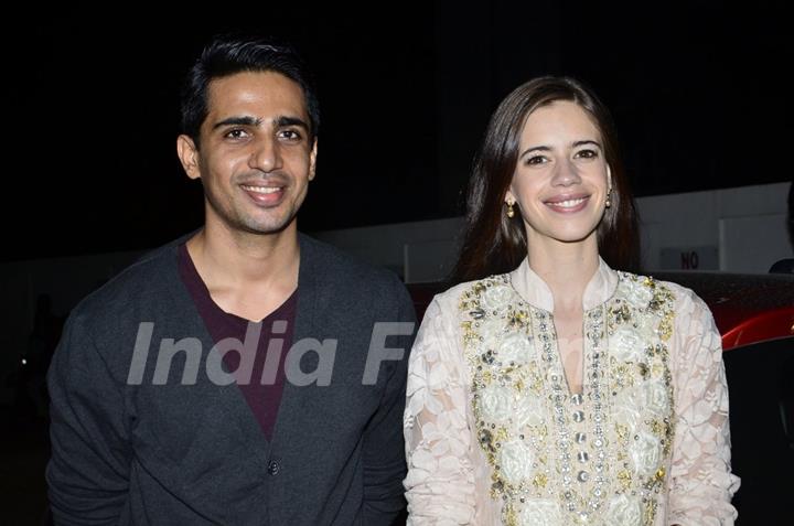 Gulshan Devaiah with Kalki Koechlin at the Special Screening of Katiyabaaz