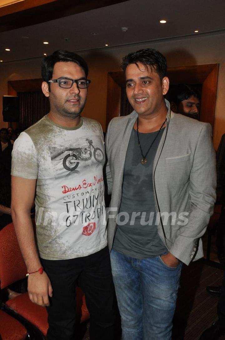 Ravi Kissen and Kapil Sharma were at the Album Launch of Marudhar
